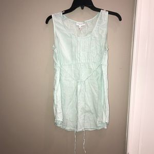 Maternity baby doll mint top